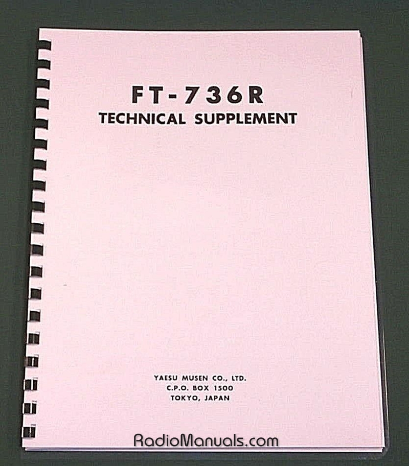 Yaesu FT-736R Service Manual